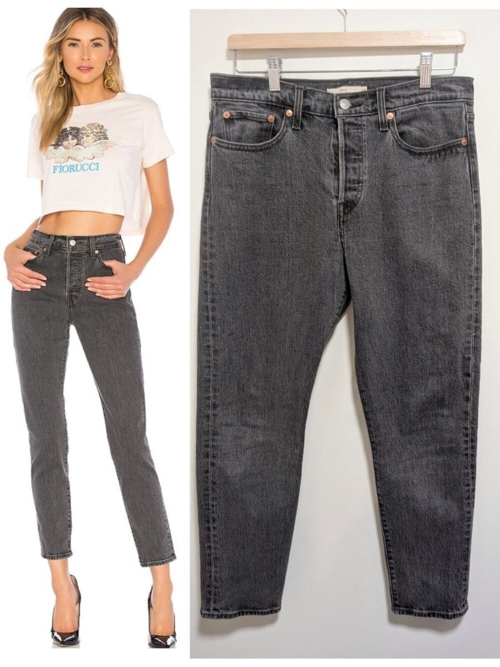 Levi's | Wedgie Icon Fit Jeans In Bite My Dust Grey